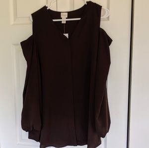 Cold shoulder top